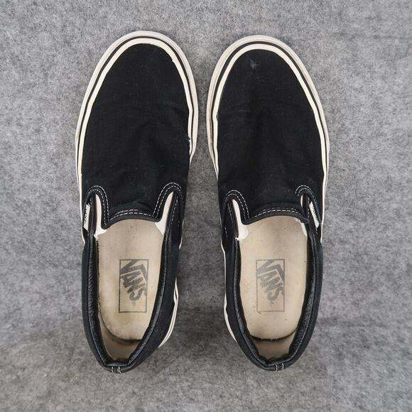Vans Shoes Womens 9 Sneakers Classic Slip On Skate Canvas Black Casual Active - Picture 7 of 14